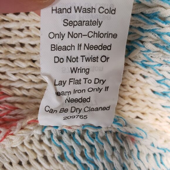 Cabi Knit Open Front Cardigan Vest Womens M Boho Striped Cottagecore Lagenlook - Picture 6 of 8